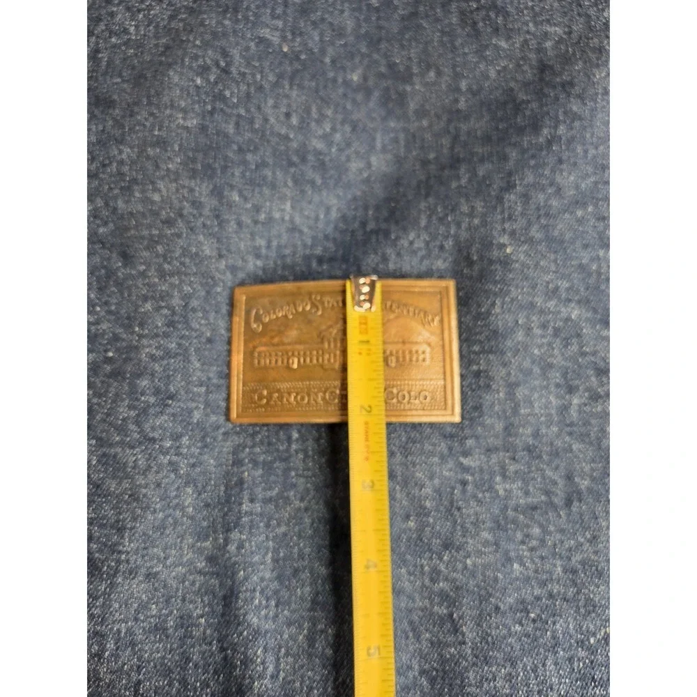 Canon City Colorado State Penitentiary Solid Brass Belt Buckle